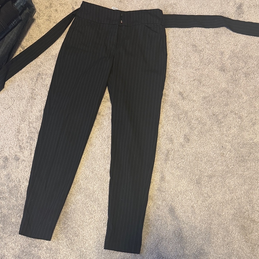 Dynamite women's Black Pinstripe Dress Pants
